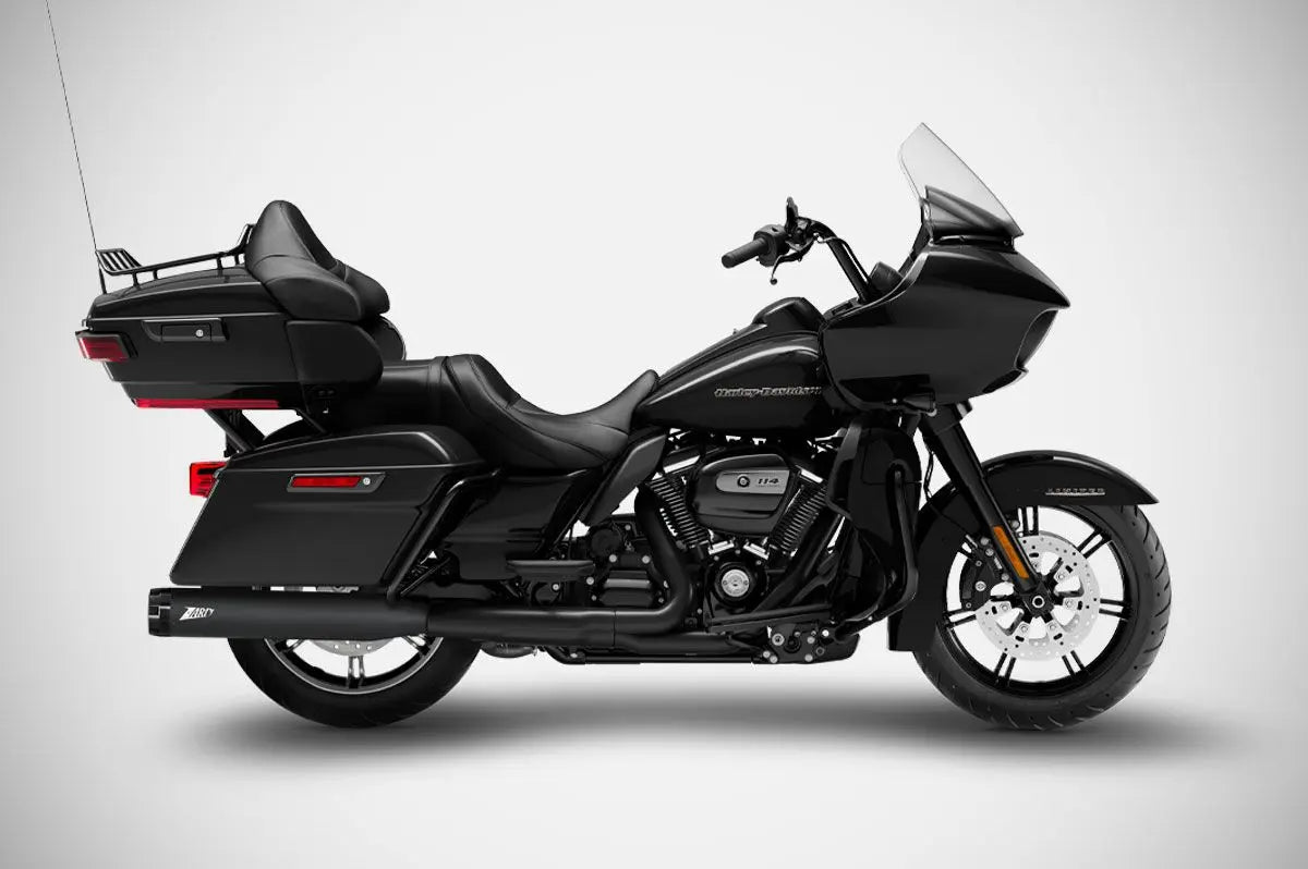 Zard 4.33" Slip-ons Flacher Schalldämpfer Für HD-Touring E3 - ECE Straßenzulassung