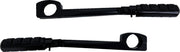 Rivco Highway Peg Mounts - Black Aluminum