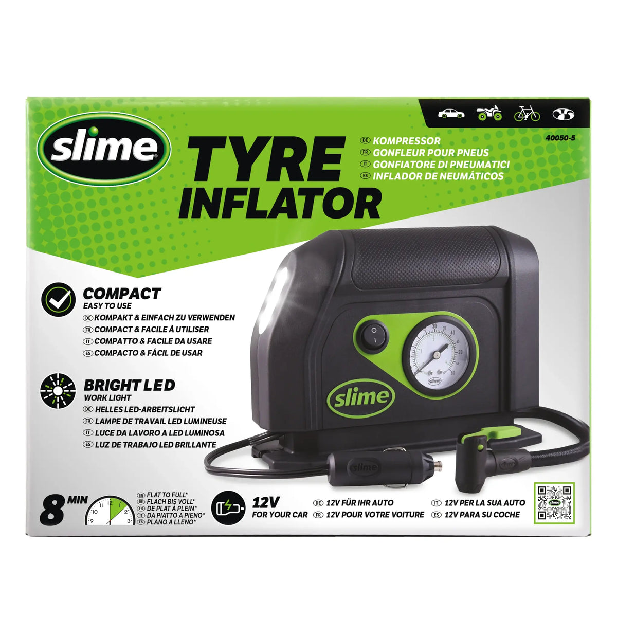 Slime 12V Tyre Inflator