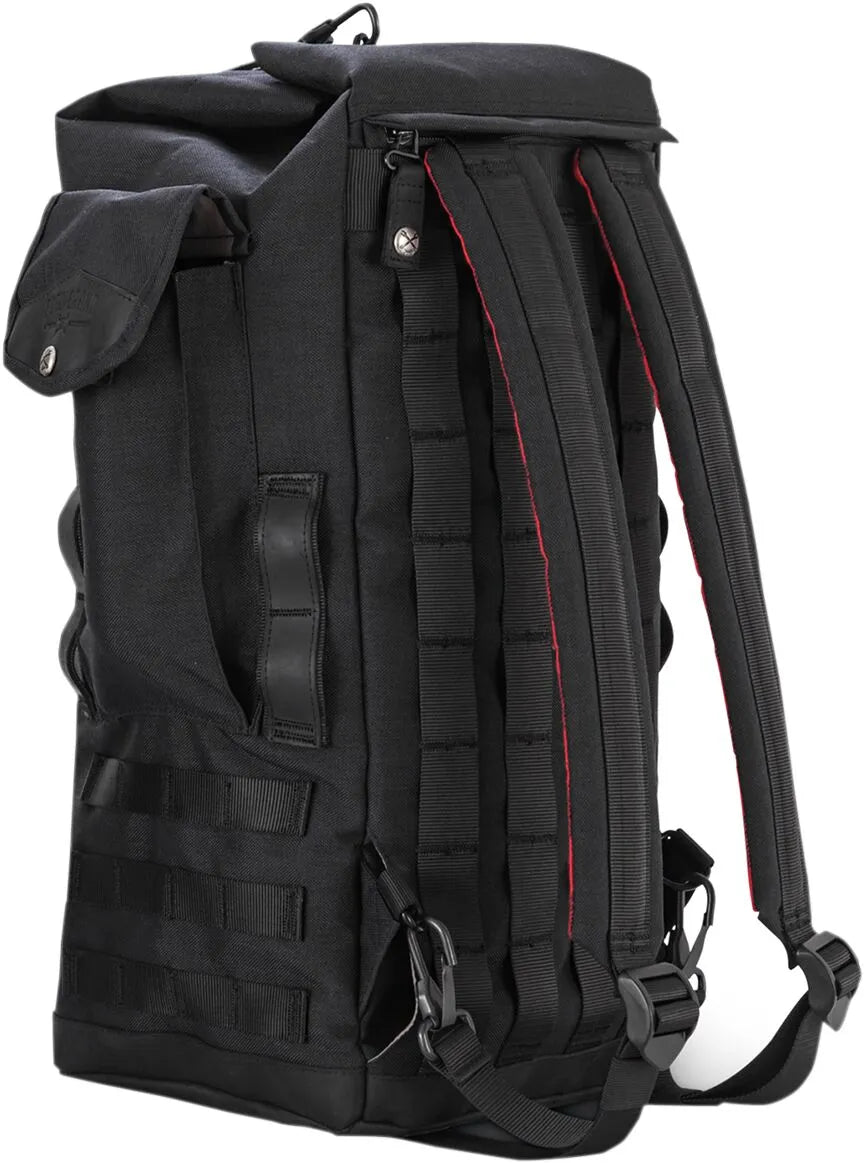 Burly Brand Voyager Sissy Bar Backpack Black