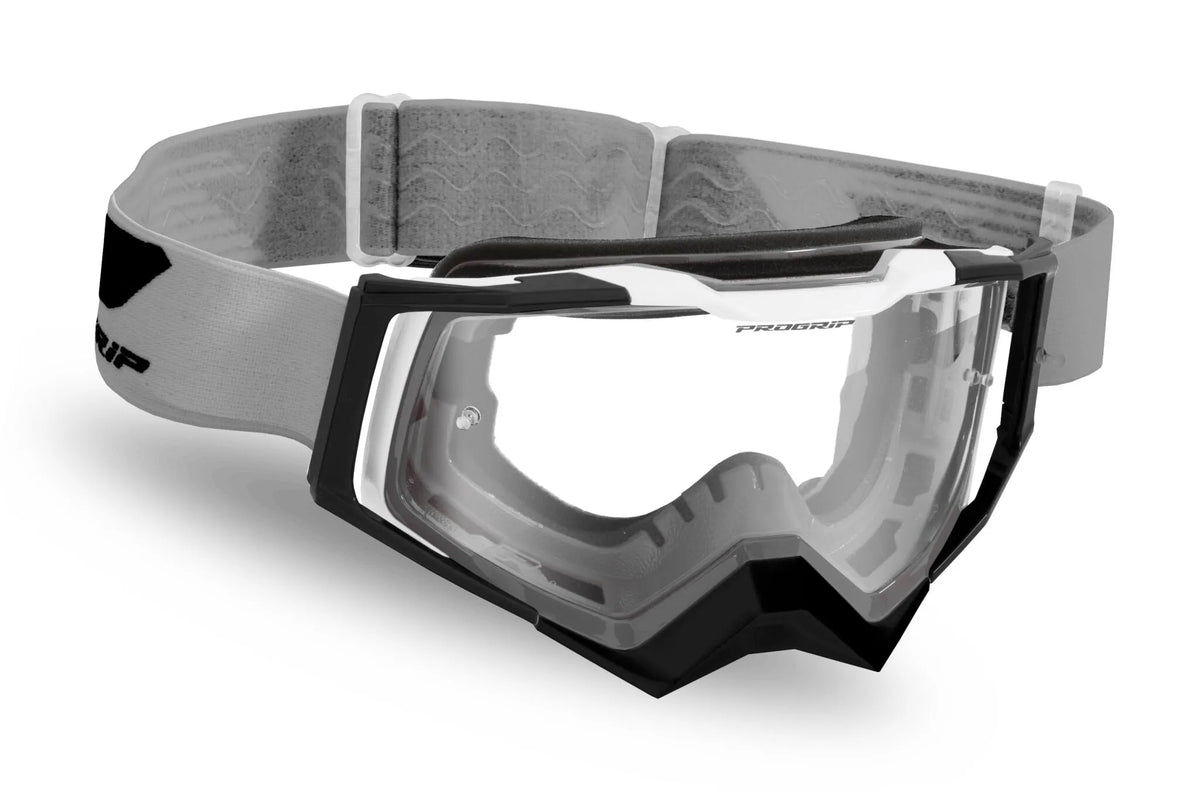 Pro Grip 3309 Rapid Goggles Gray Black White Clear Lens