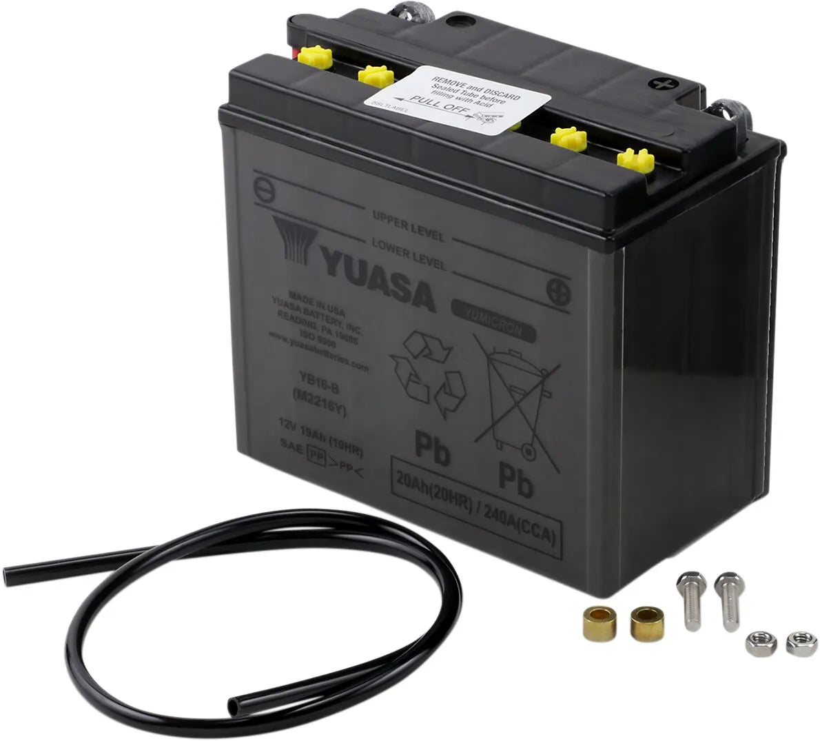 Yuasa YB16-B Conventional Dry Battery for Harley Davidson Cagiva