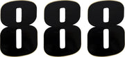Moose Offroad Vinyl Race Numbers - 6" Black