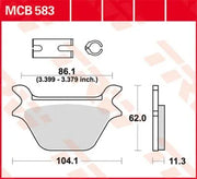 Trw All Round Sintermetall Bremsbeläge - Hinten