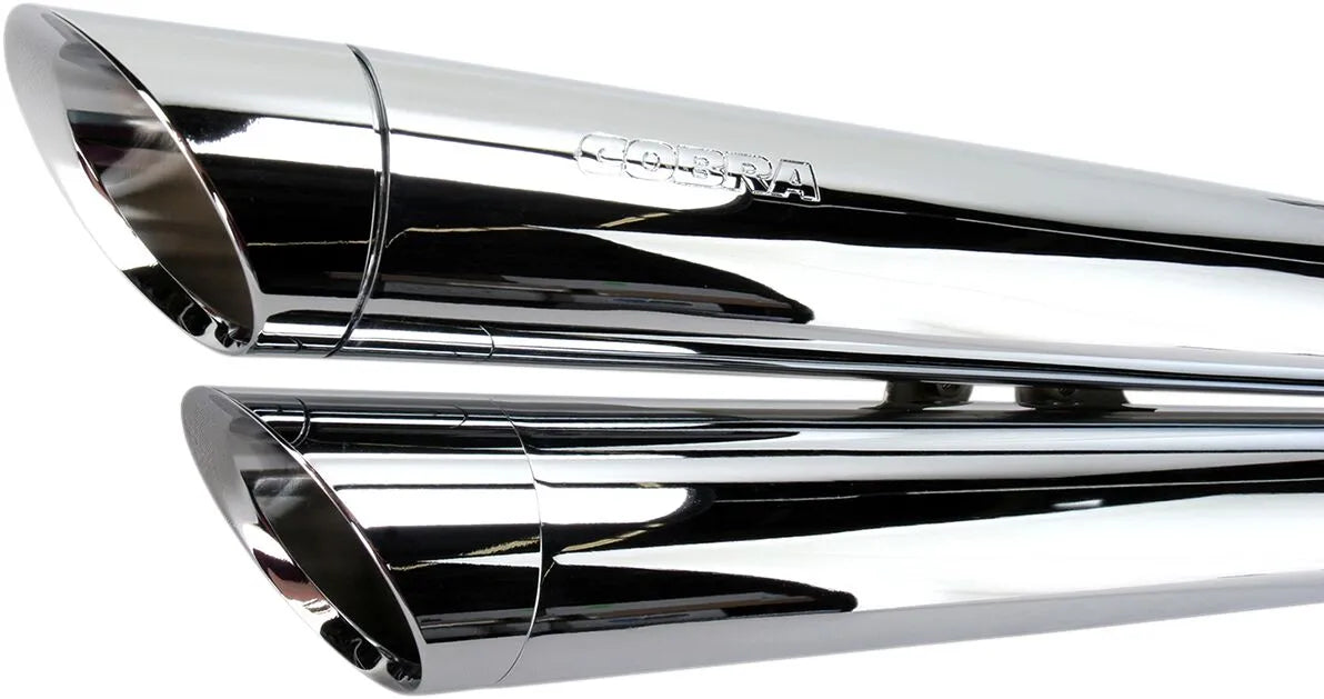Cobra Streetrod Slashdown Auspuffanlage - Chrom 2-in-2