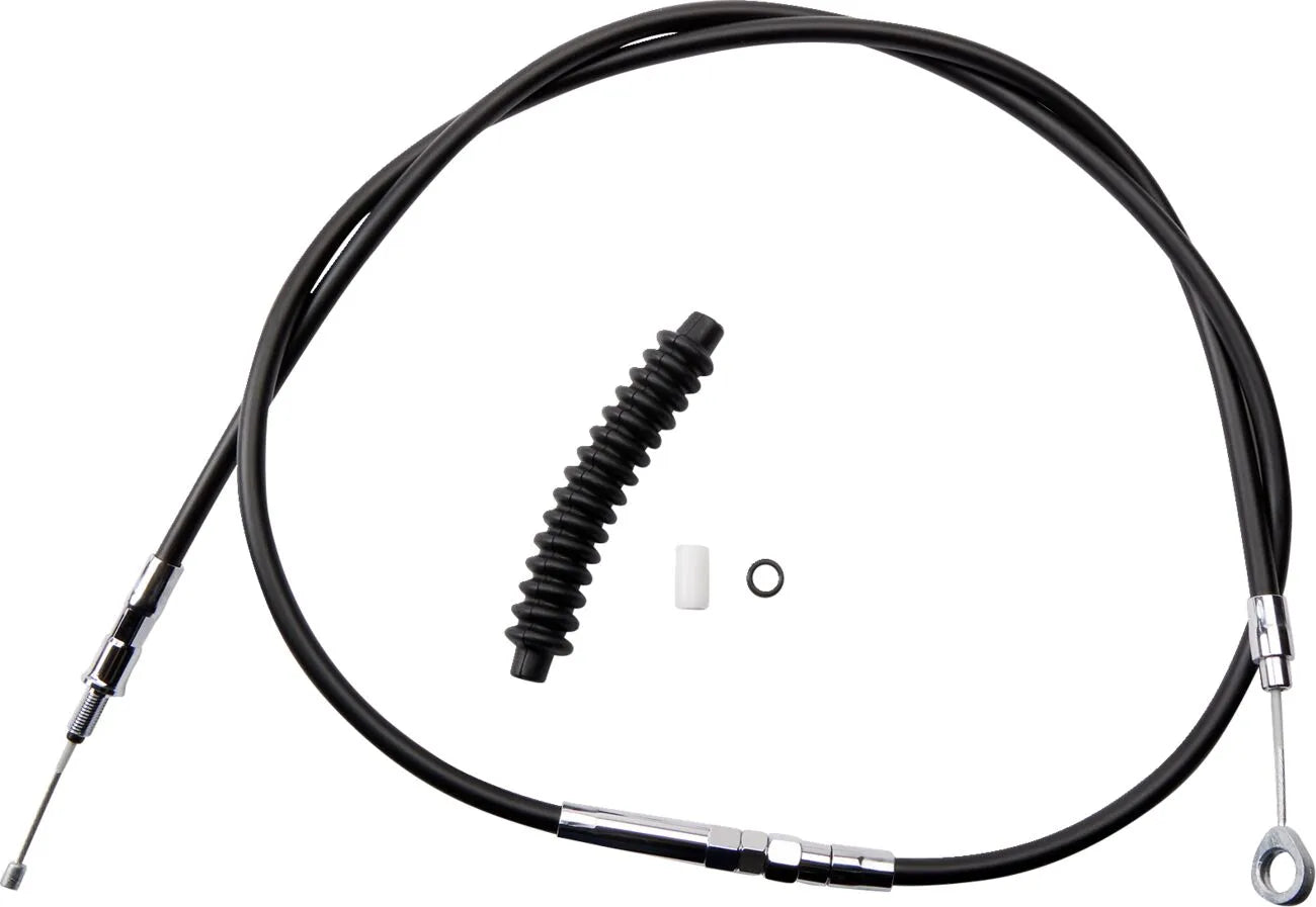 Drag Specialties High-efficiency Black Vinyl Clutch Cable