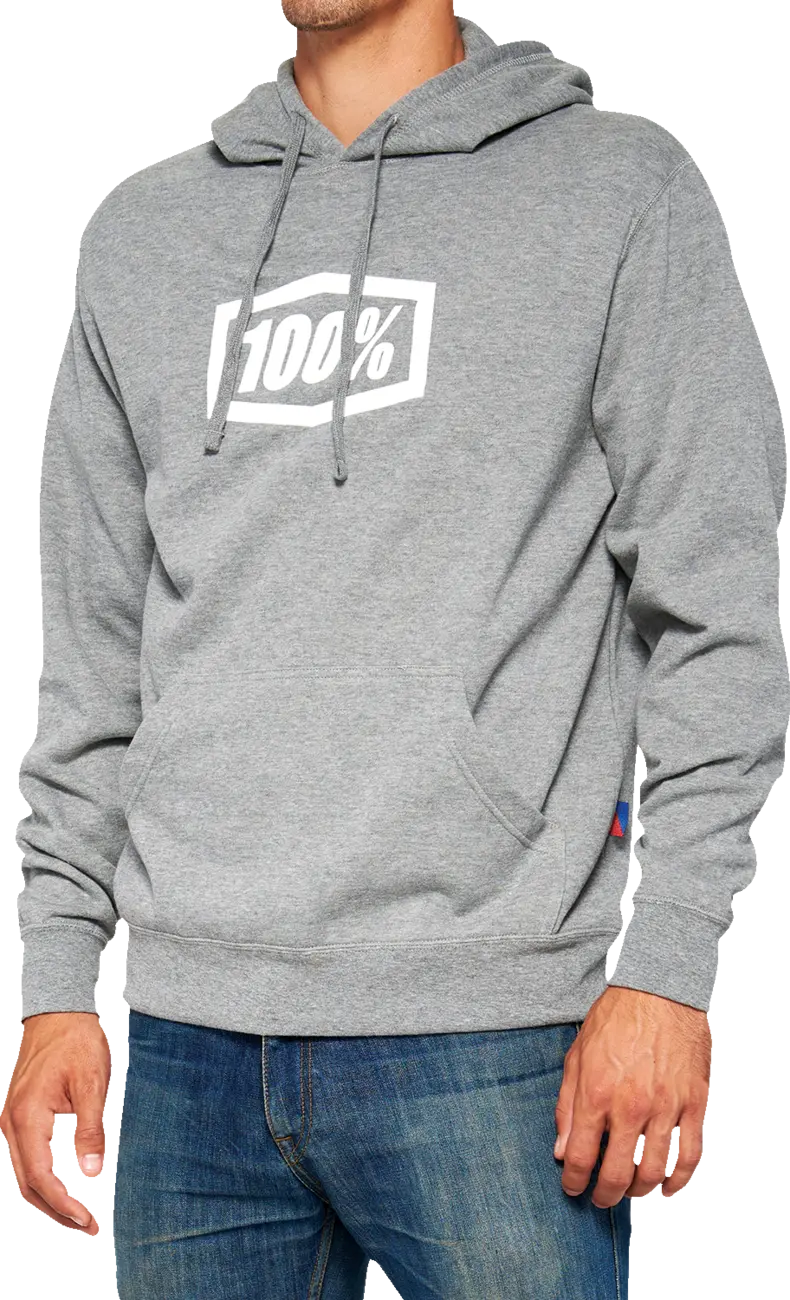 100% Icon Pullover Hoodie Gray