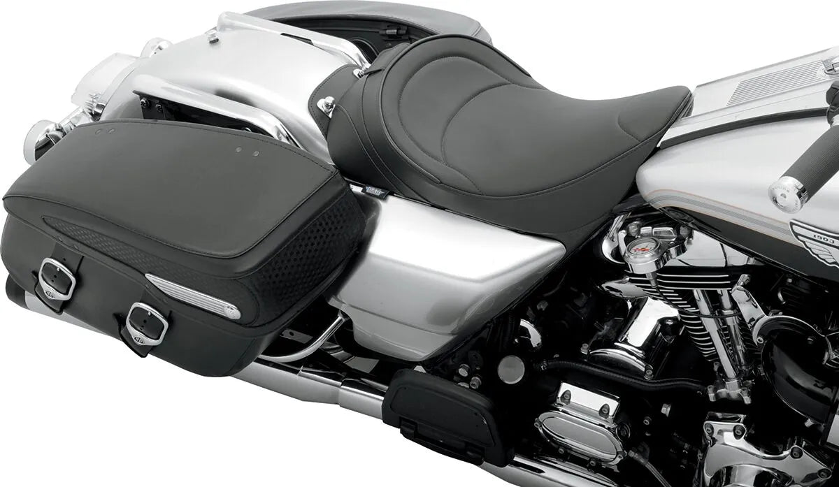 Drag Specialties Backrest Compatible Solo Seat - For Harley Davidson