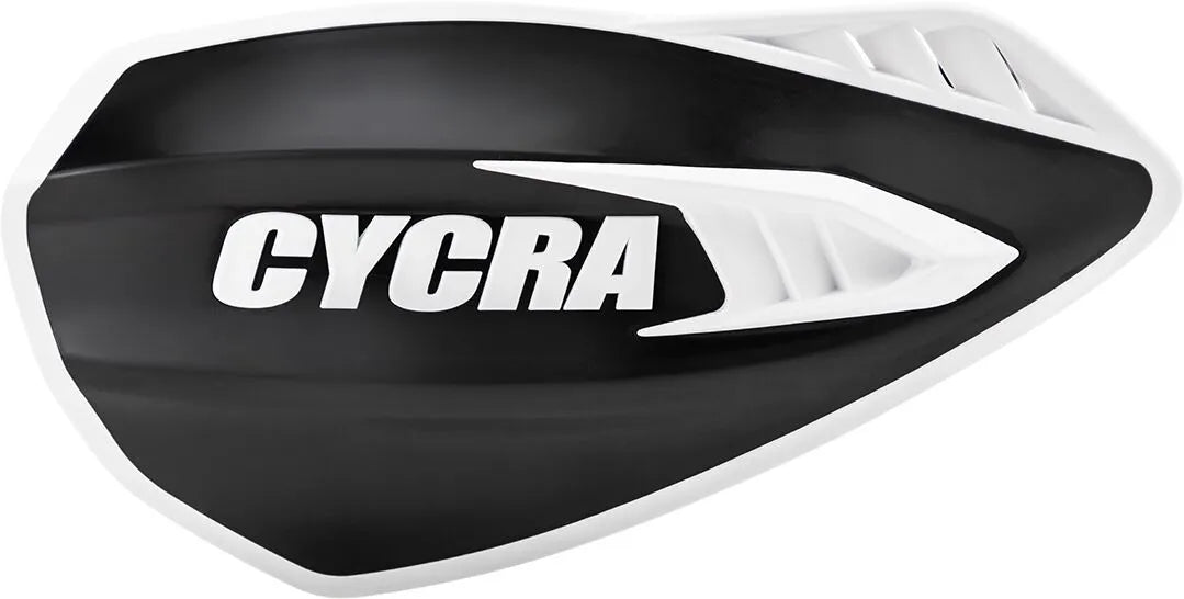Cycra Cyclone Plastic Handguards - 7/8" - White/Black - 1CYC-0056-237