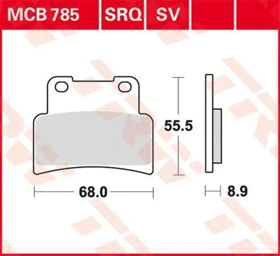 Trw Sv Series Sinter Bremsbeläge - Vorne
