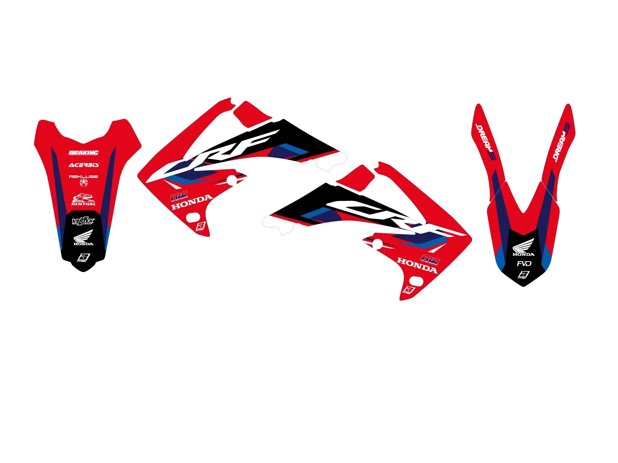 Blackbird Racing Dream 5 Graphic Kit For Honda