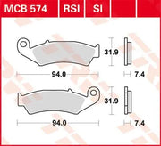 Trw Si Series Sinter Offroad Bremsbelagsatz - Vorne