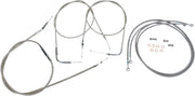 BARON Stainless Handlebar Cable/Line Kit for 15"-17" Bars