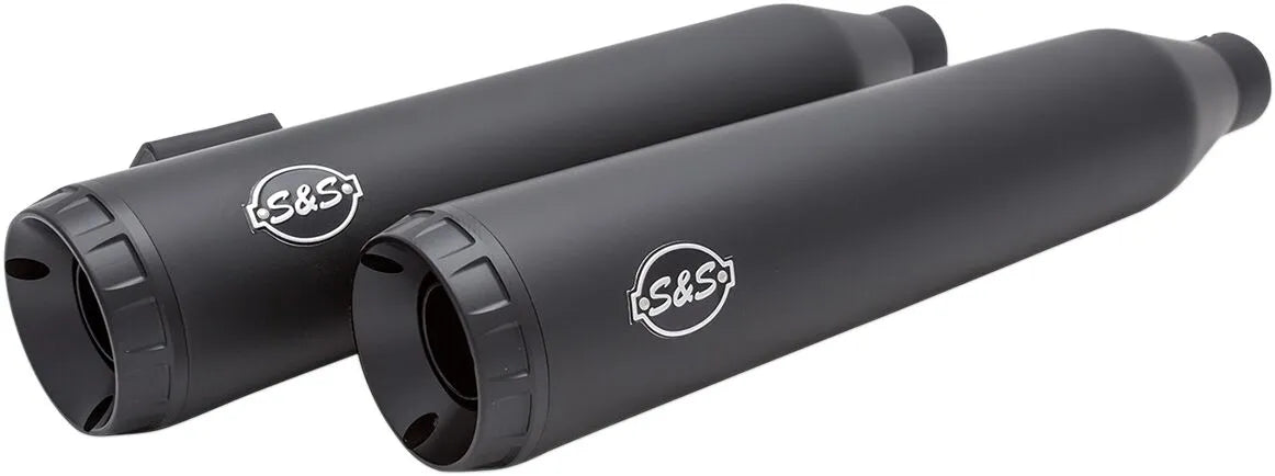 S&S Cycle Grand National Slip-On Schalldämpfer - Schwarz