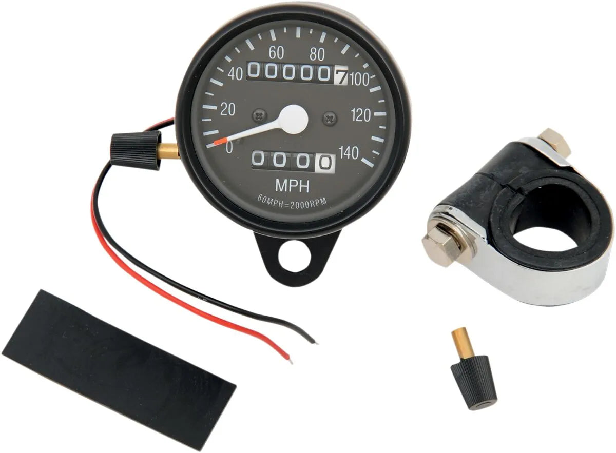 Drag Specialties 2.4" Mini Mechanical Speedometer