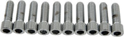 Drag Specialties Socket-head Bolts - Chrome, 1"