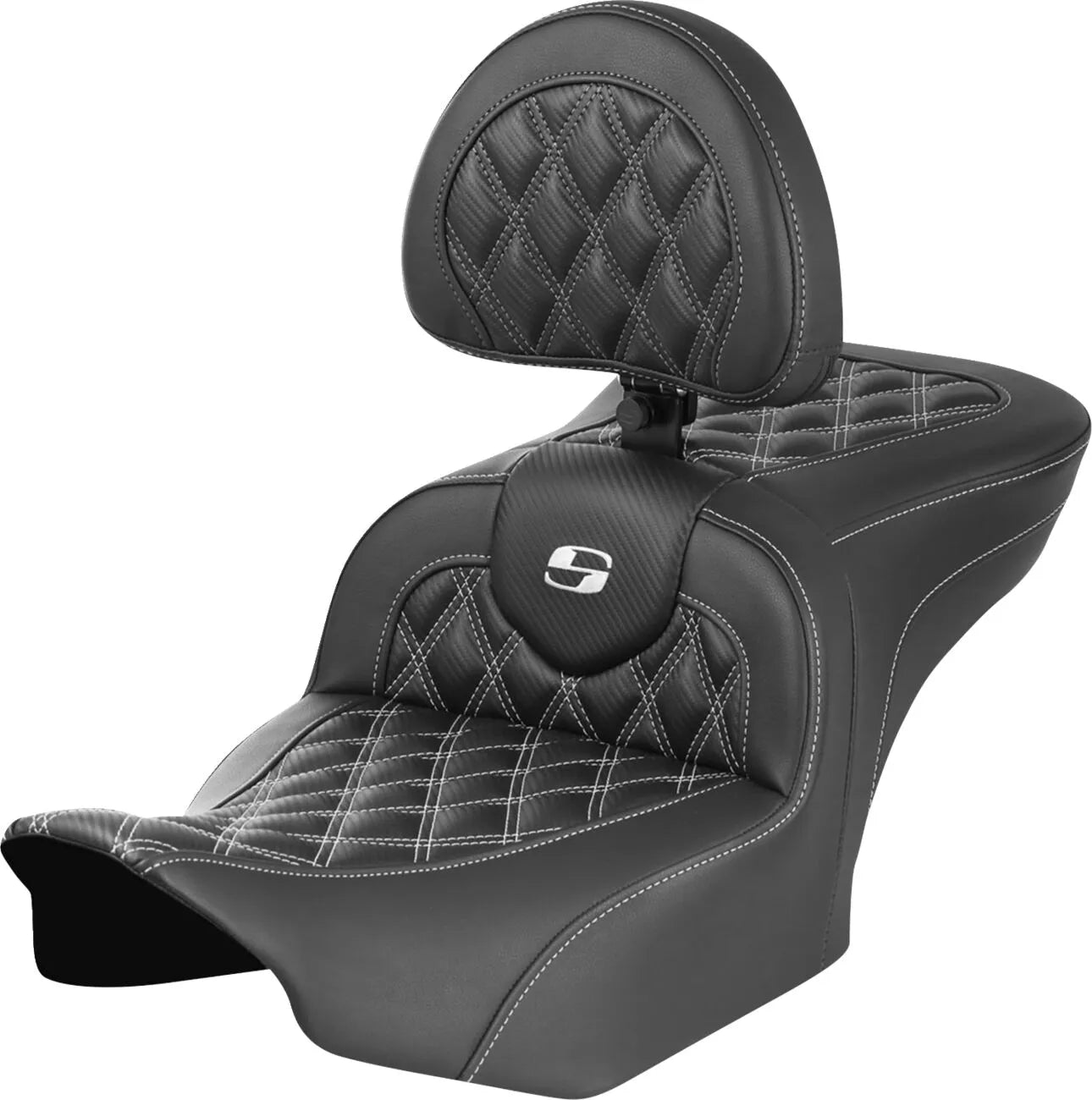 Saddlemen Roadsofa Lattice Stitch Seat - For Harley Davidson