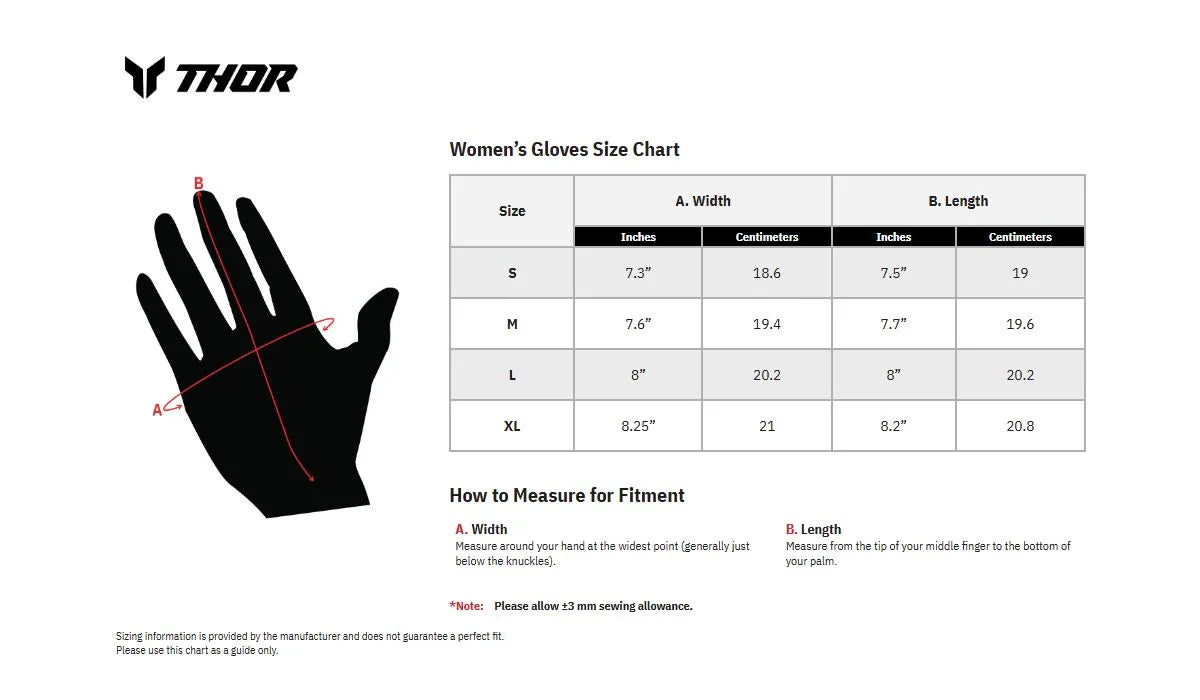 Thor Women's Launchmode Xp Gloves - Aqua/White