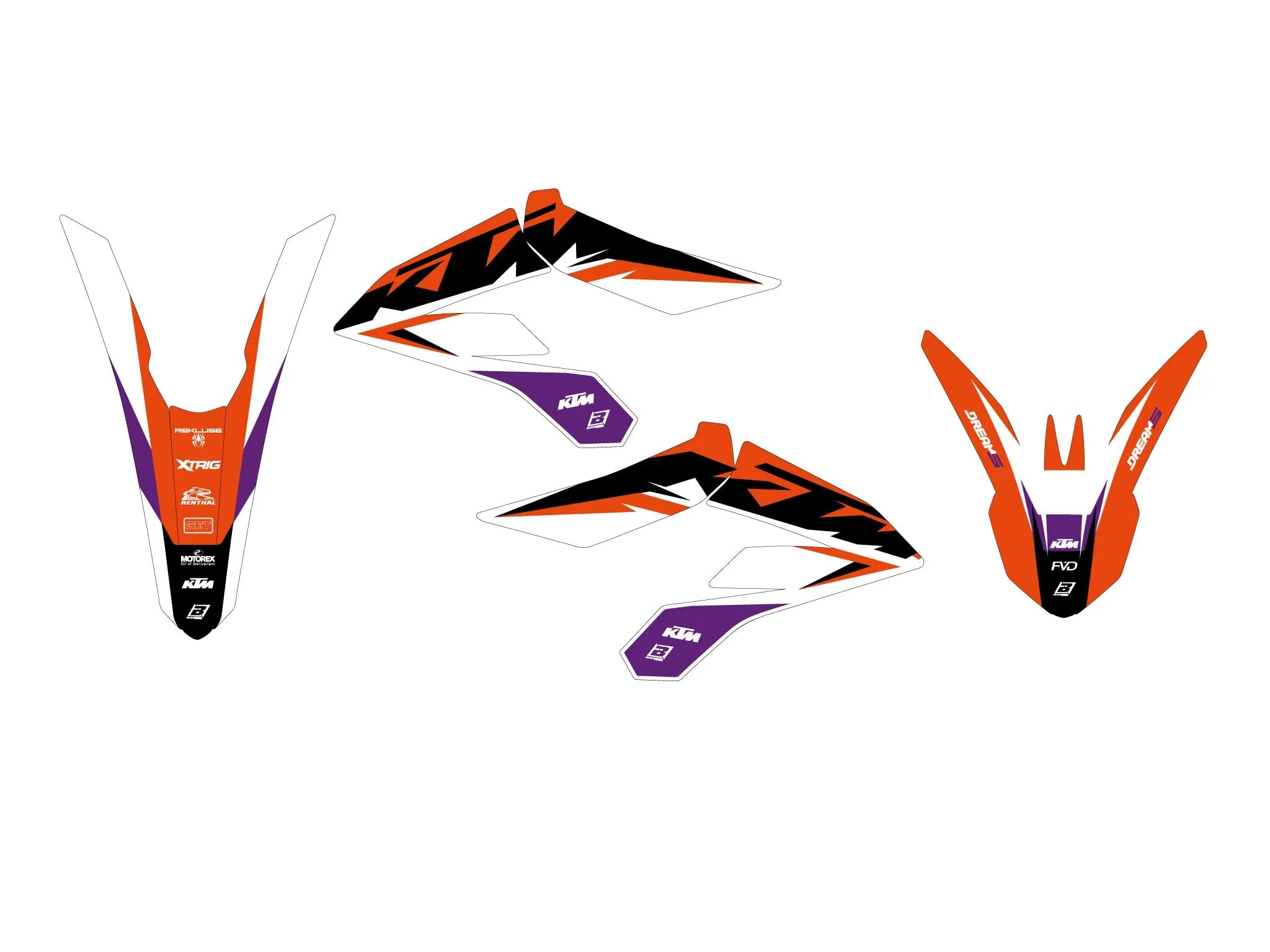 Blackbird Racing Dream 5 Graphic Kit For Ktm