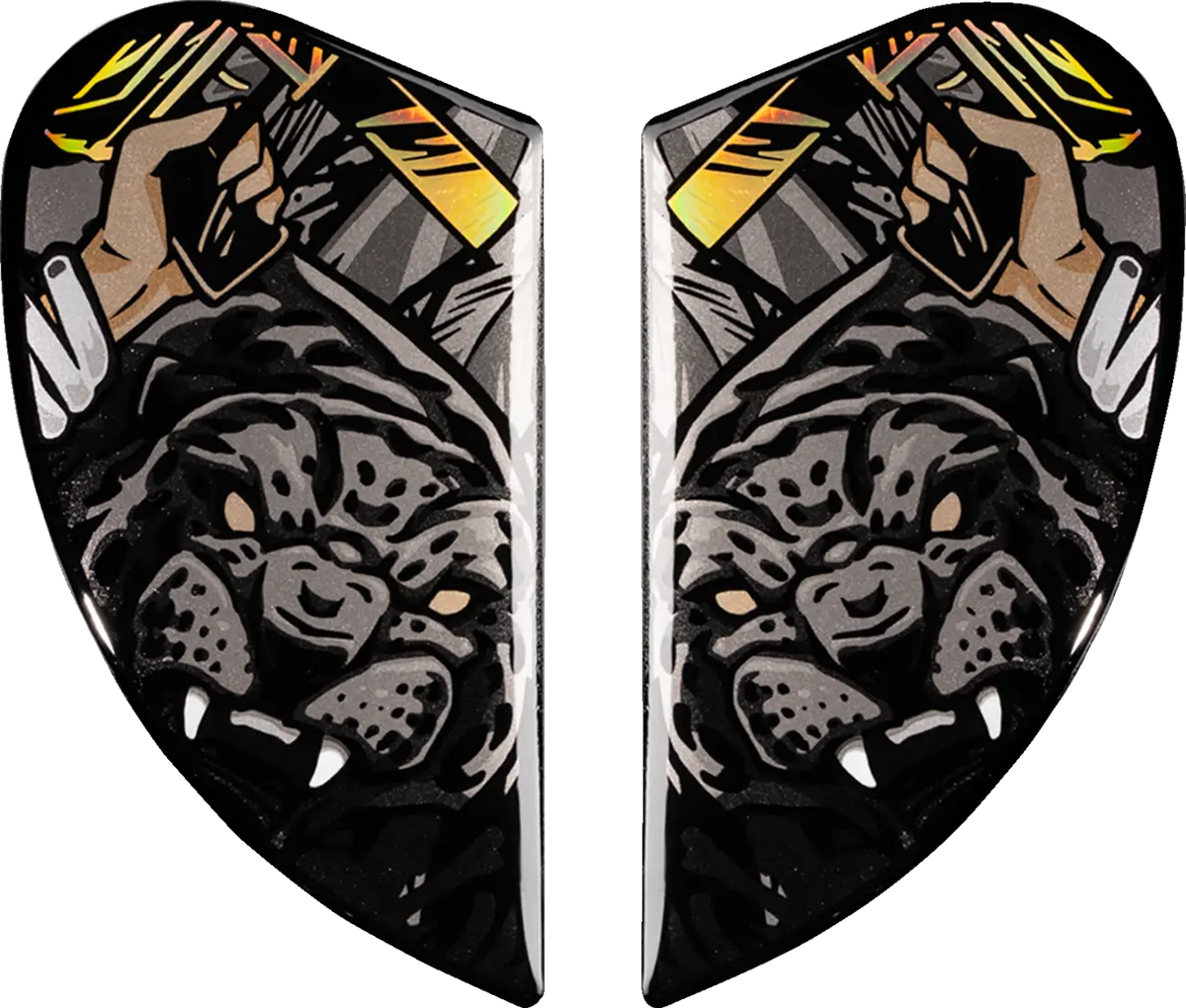 Icon Airframe Pro Helmet Side Plates Aztecnine Gold