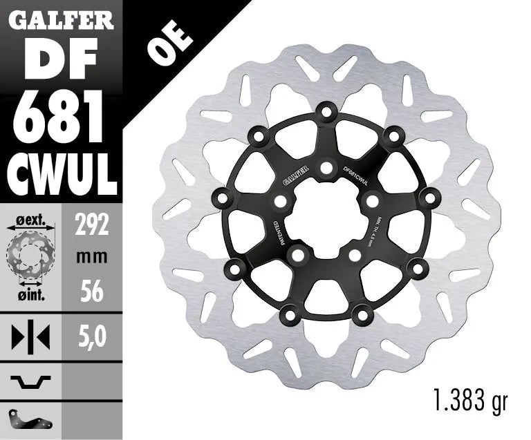 Galfer Contour Bremsscheibe für Motorräder - Hinten