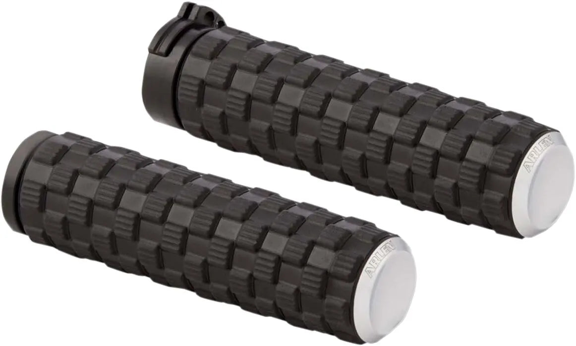 Arlen Ness Air Trax Grips - Chrome/black
