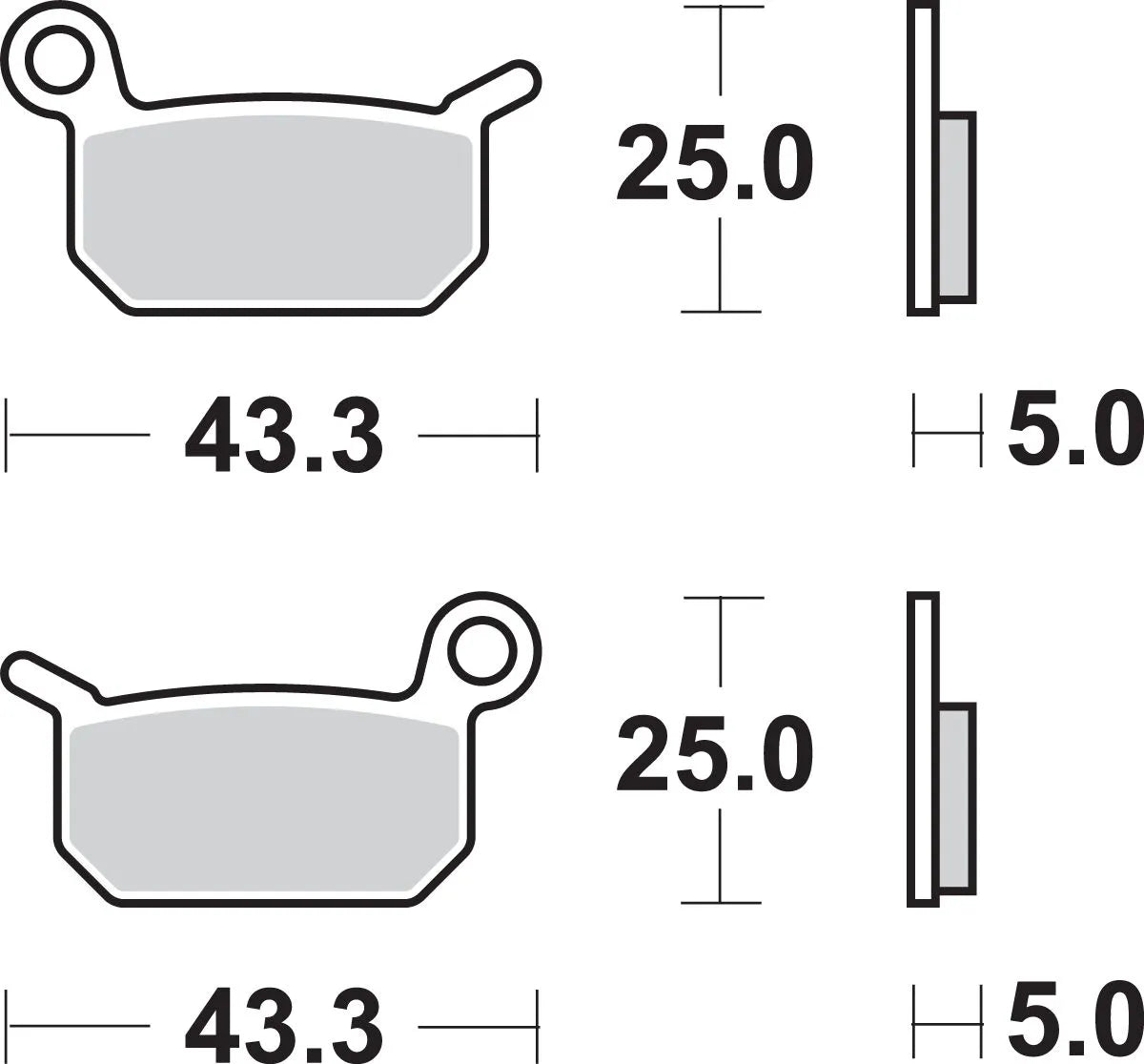 SBS Si Offroad Sinter Bremsbeläge - Vorne & Hinten