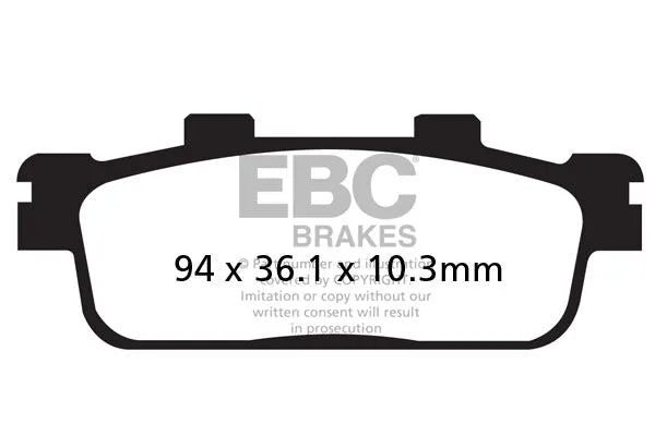 Ebc Sfa-hh Serie Sinter-Scooter-Bremsbeläge - Vorne & Hinten