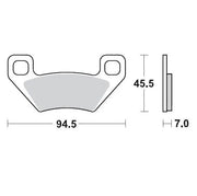 Moto-master Racing Atv Sinter Bremsbeläge - Vorne & Hinten