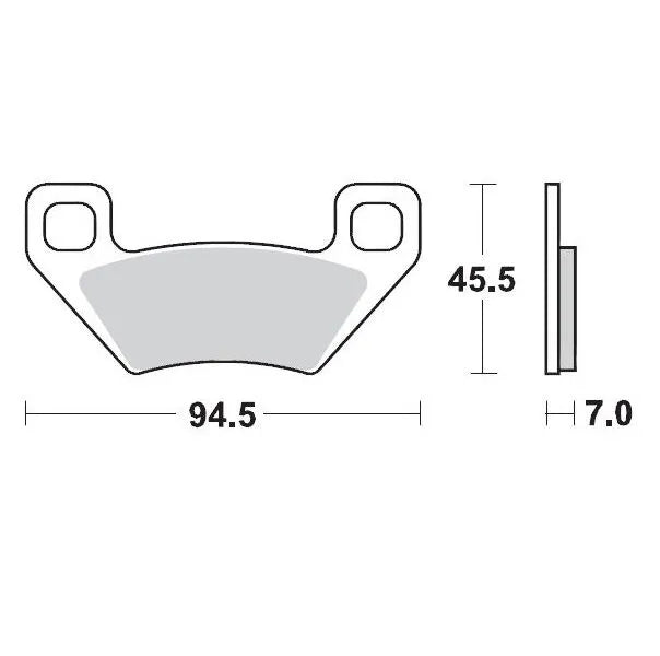 Moto-master Racing Atv Sinter Bremsbeläge - Vorne & Hinten