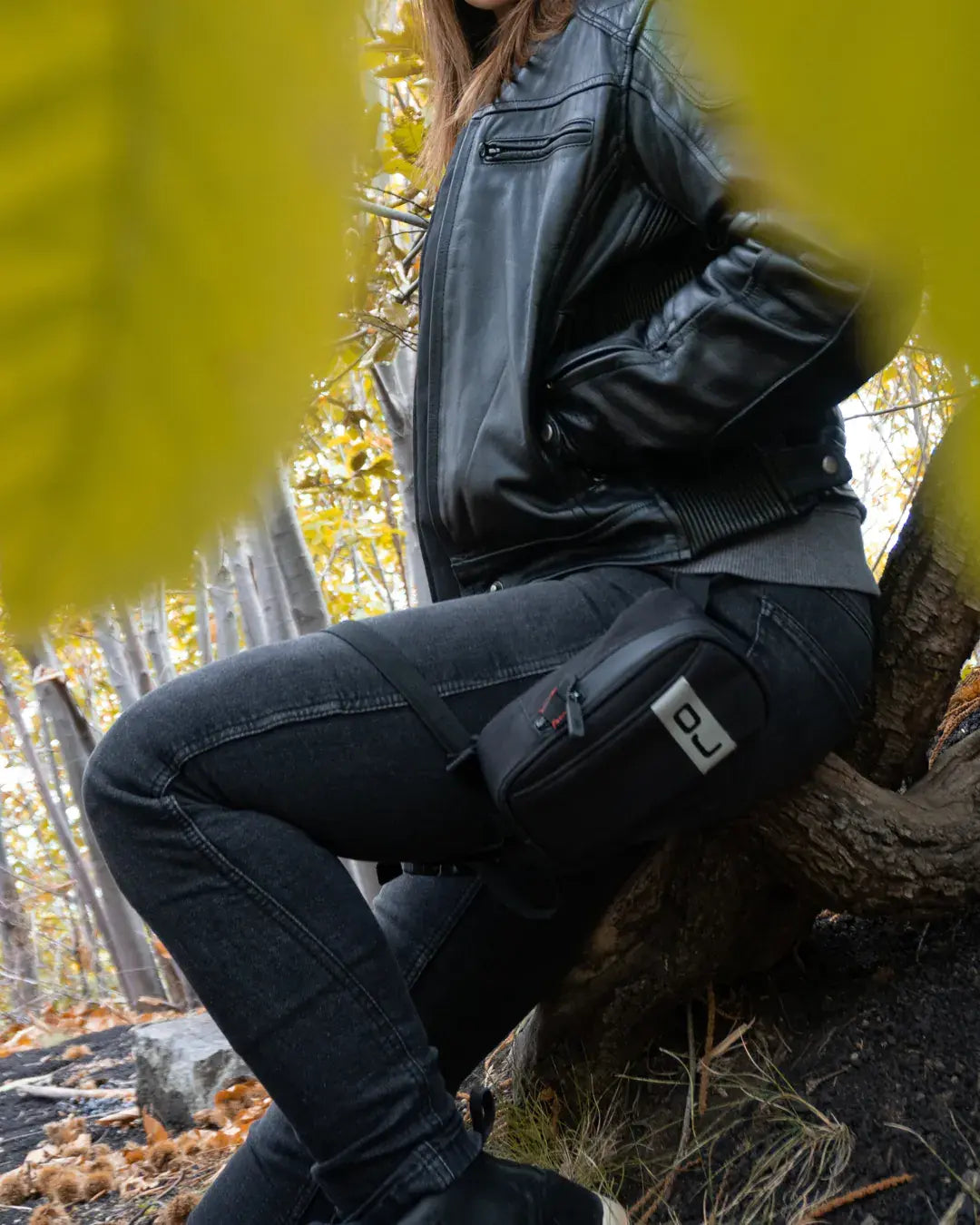 OJ Mini Track 1 Liter Black Leg Bag