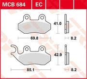 Trw Ec Series Keramik Bremsbeläge