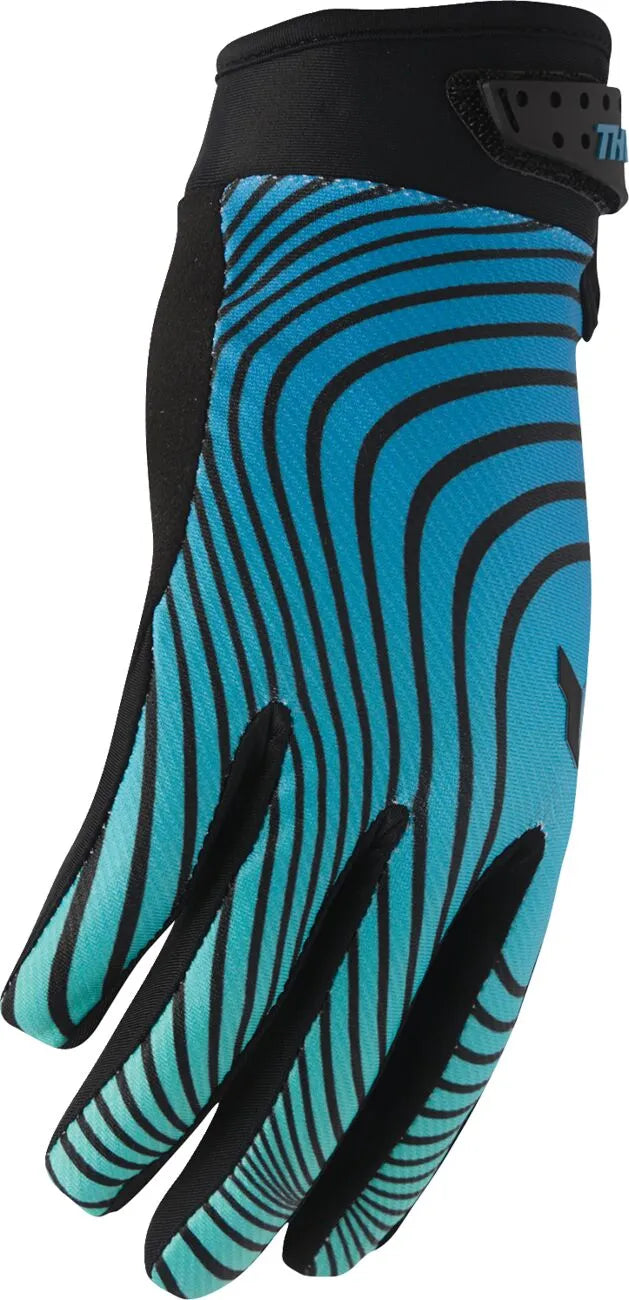 Thor Launchmode Identity Gloves - Black/Teal