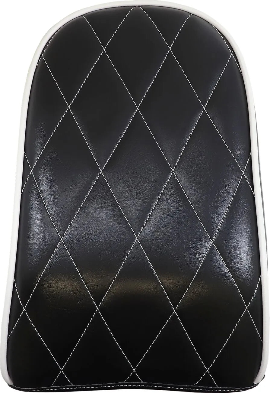 Le Pera Bare Bones Pillion Pad - Black Vinyl - For Harley Davidson