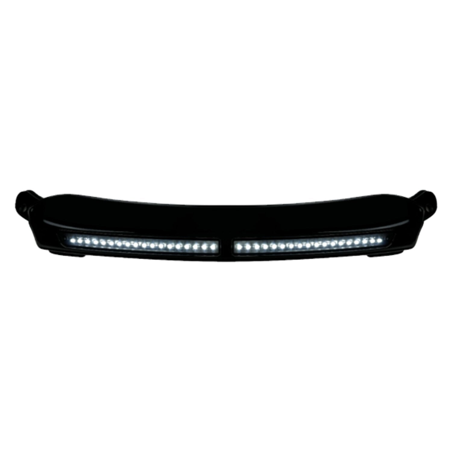 Custom Dynamics white DRL center windshield trim - Black