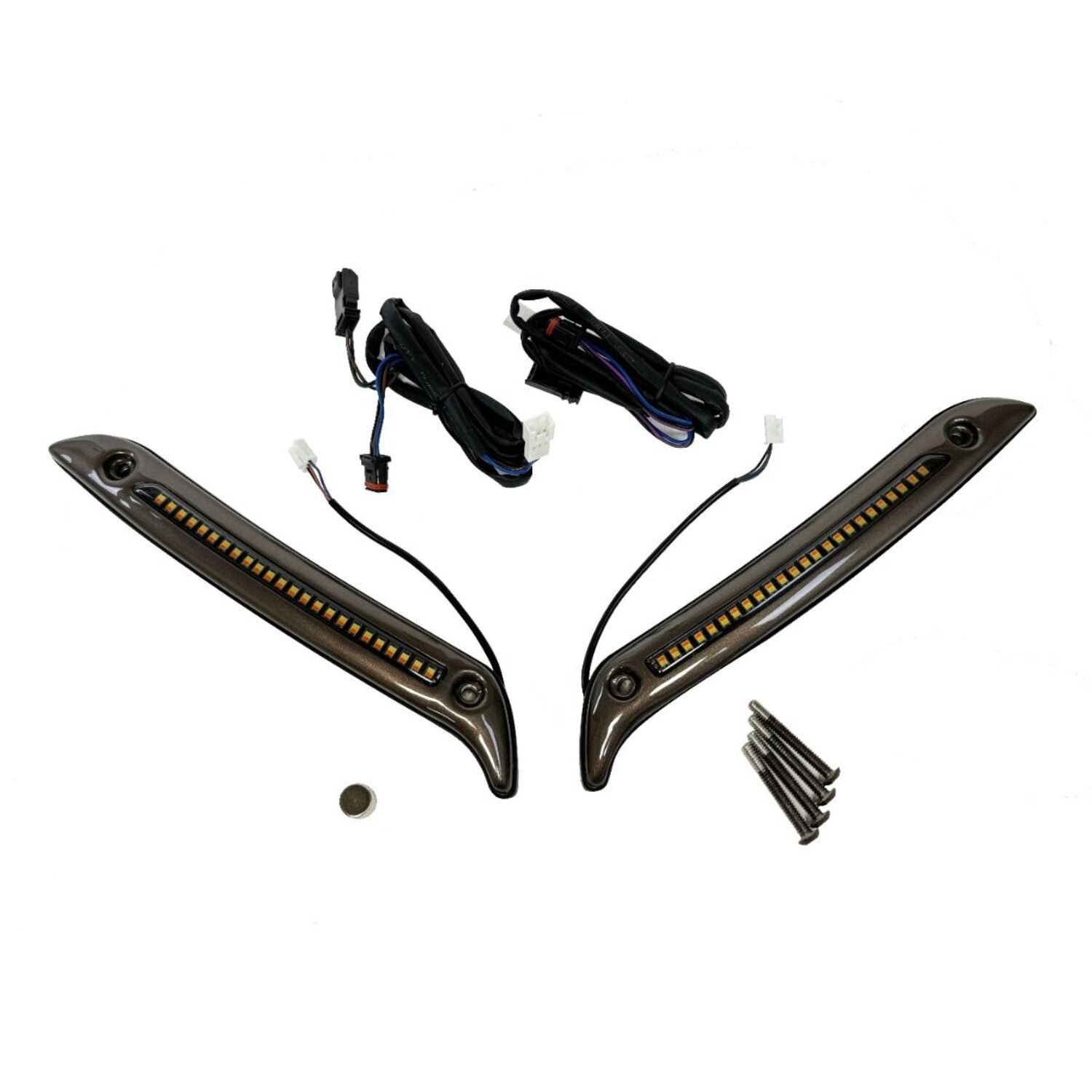 Custom Dynamics ST LED Windshield Trim - Dark Bronze