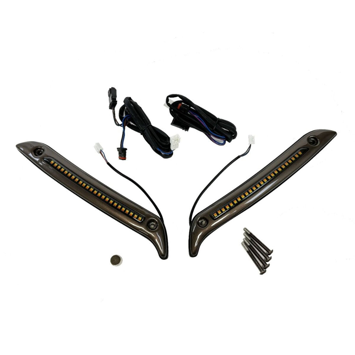 Custom Dynamics ST LED Windshield Trim - Dark Bronze