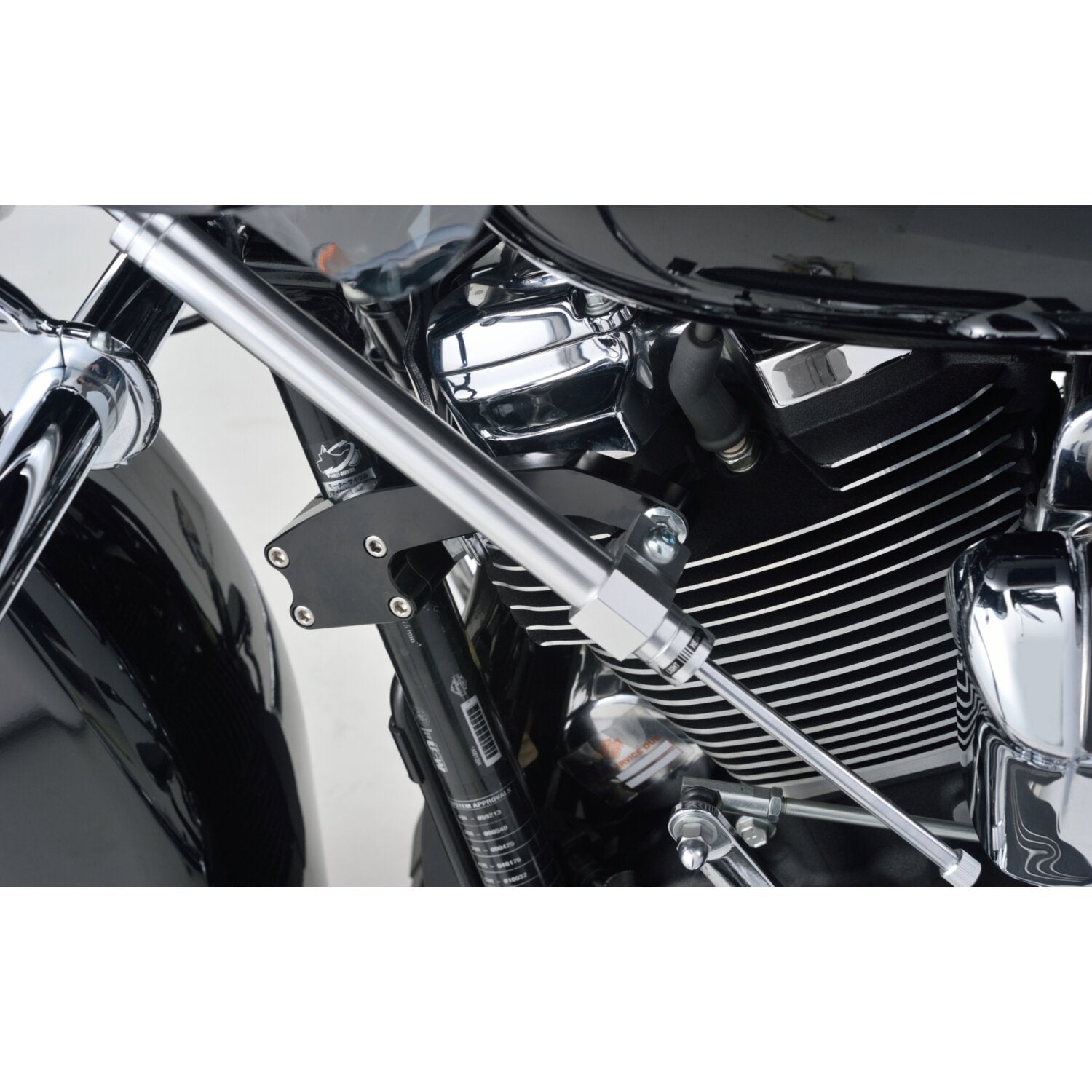 Daytona steering damper kit - Silver