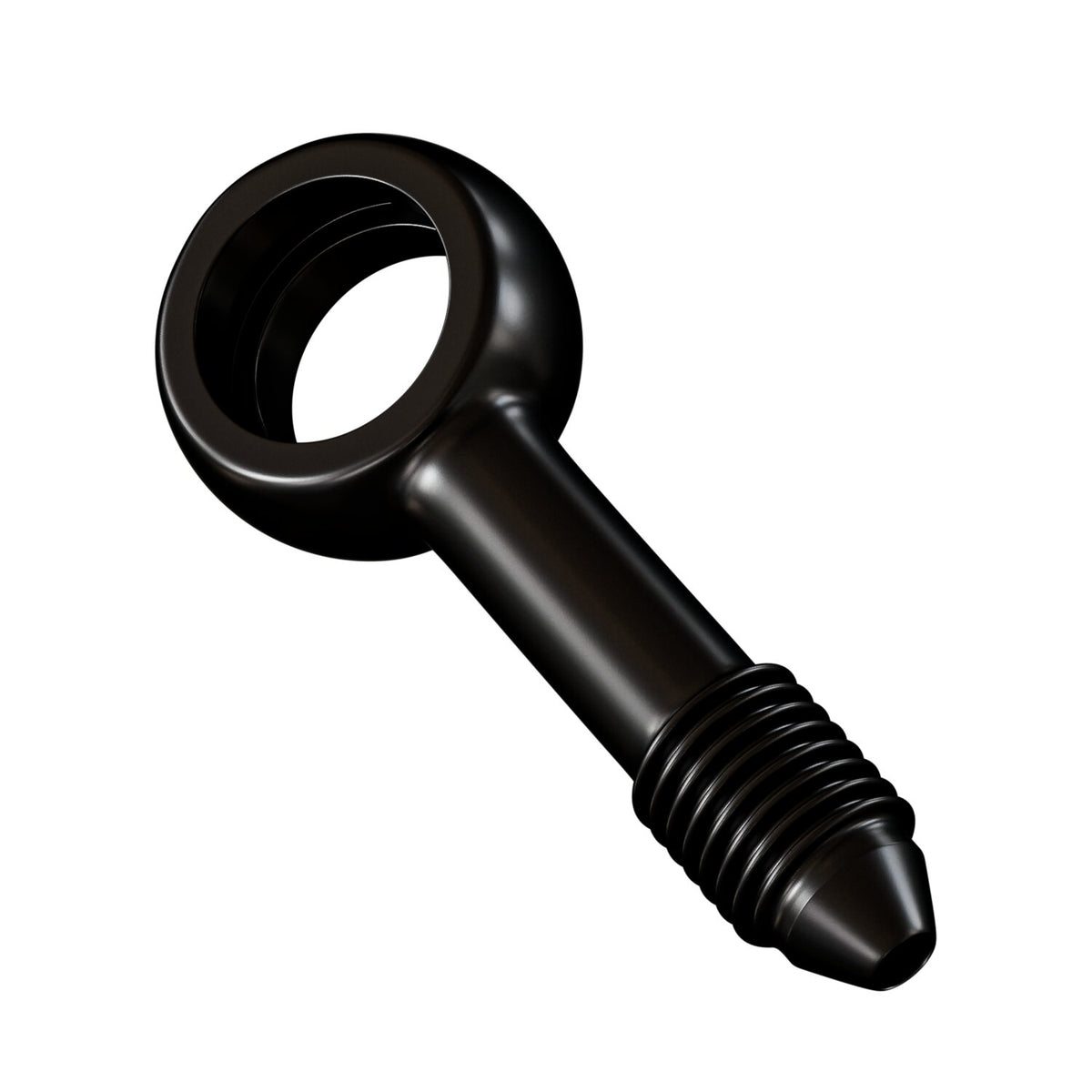 Goodridge Slimline banjo fitting 3/8" straight 10mm - Black