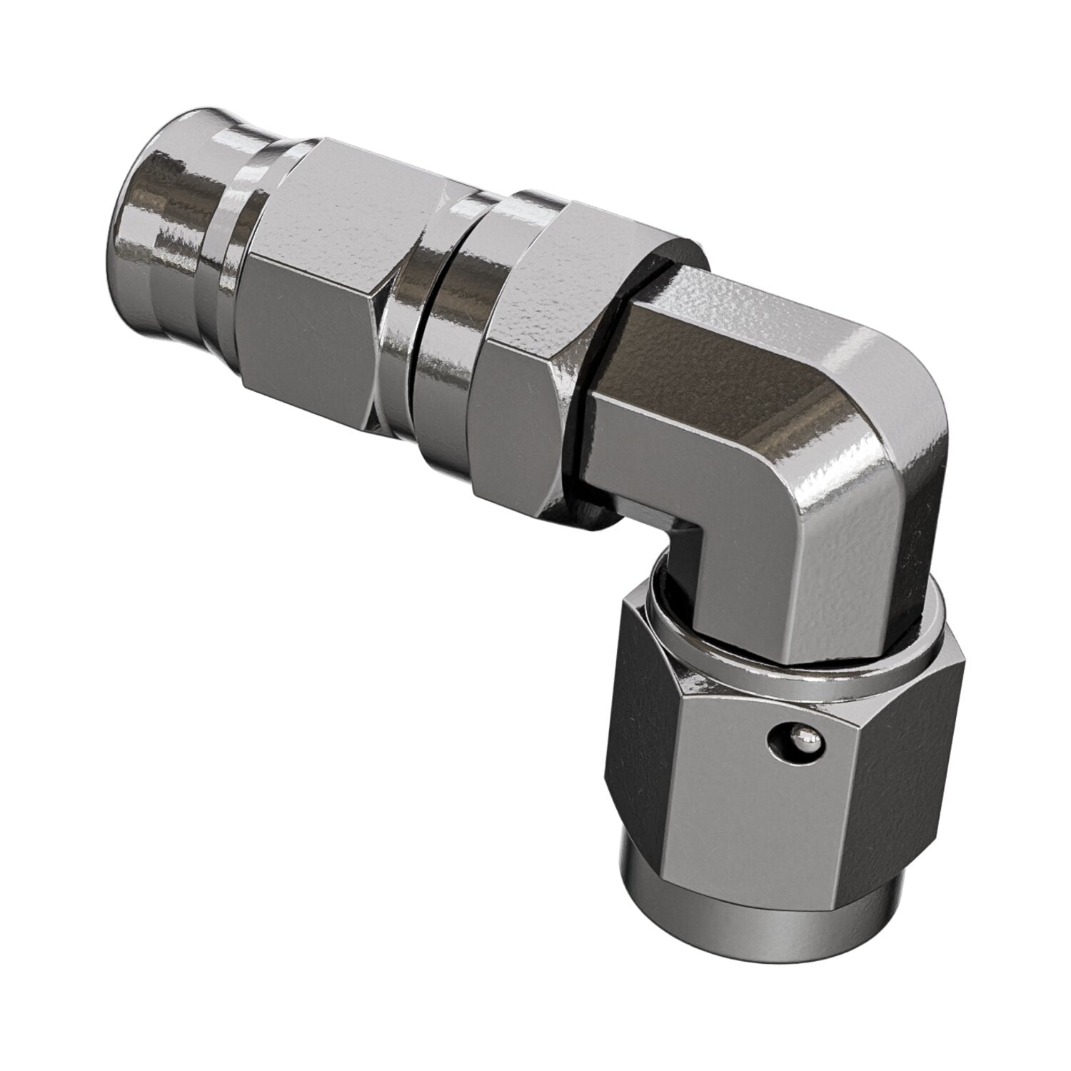 Goodridge hose end 90 degree forged swivel bend tube - SS
