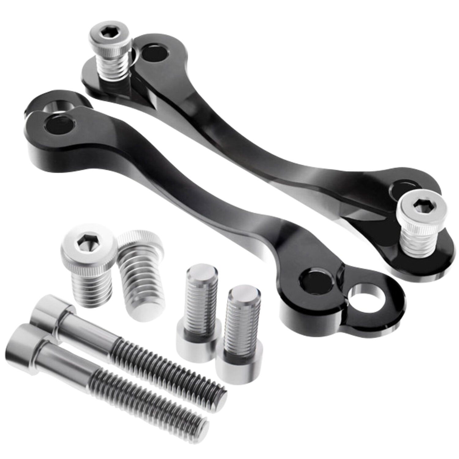 Kraus KR8 front fender adapter bracket kit - Black