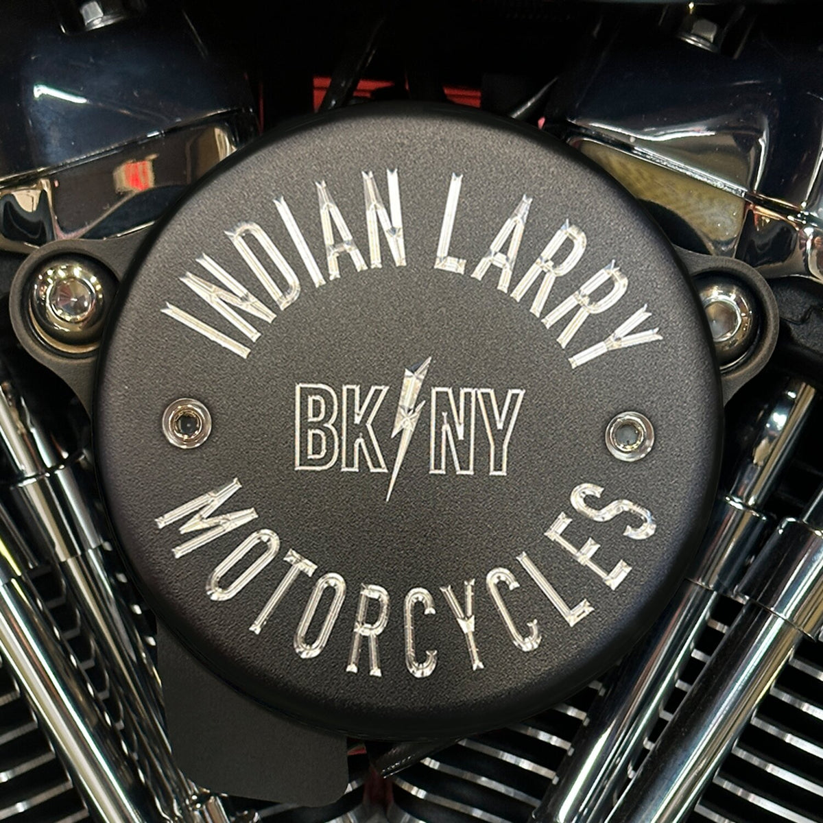 Indian Larry Motorcycles Indian Larry BK/NY air cleaner cover - Matte black