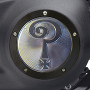 Indian Larry Motorcycles Indian Larry 'Question Mark' derby cover - Matte black/clear