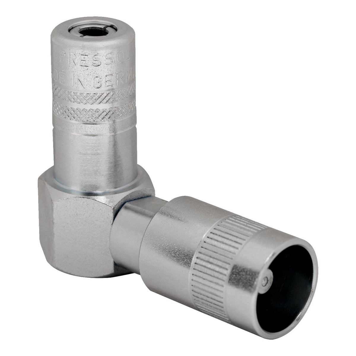 Pressol angled grease coupler