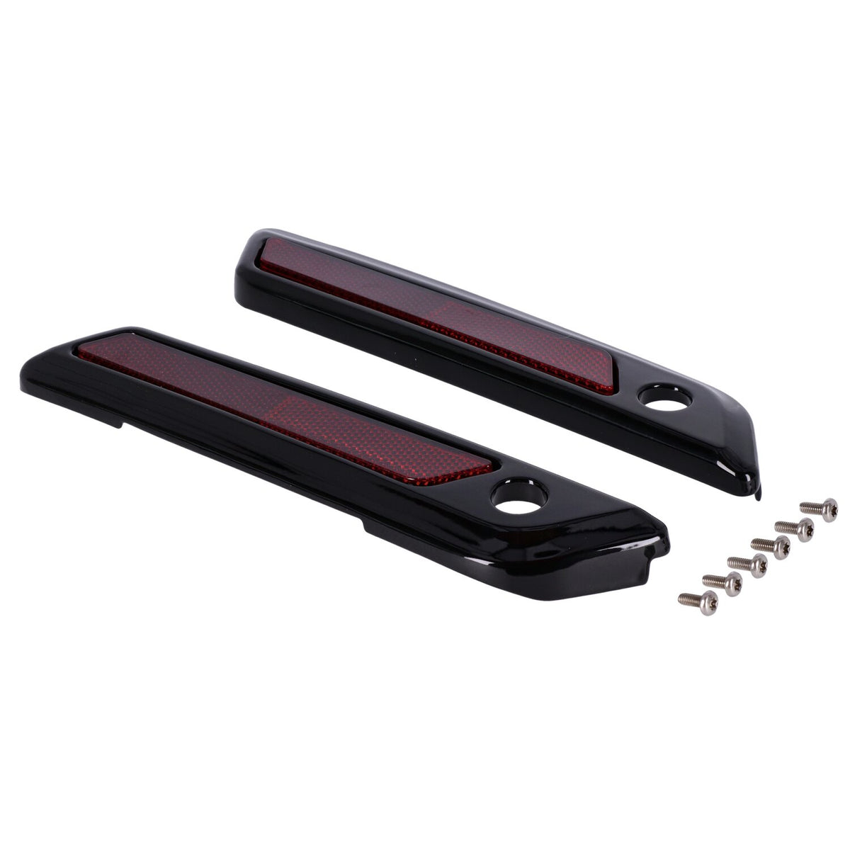 MCS Saddlebag latch cover set - Black