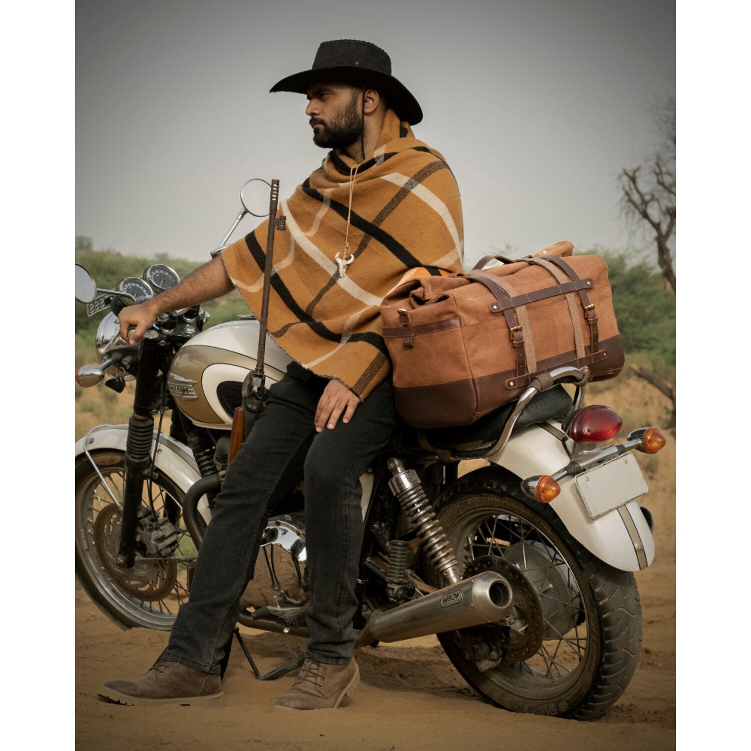Trip Machine Outlaw duffle bag - 50 liter - Tobacco Brown