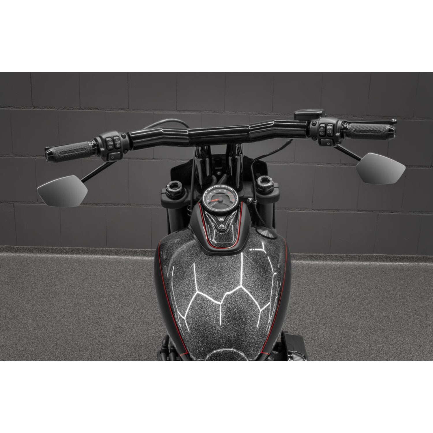 Killer Custom 'Back Saver' Raked T-Bar Mega handlebar 6"