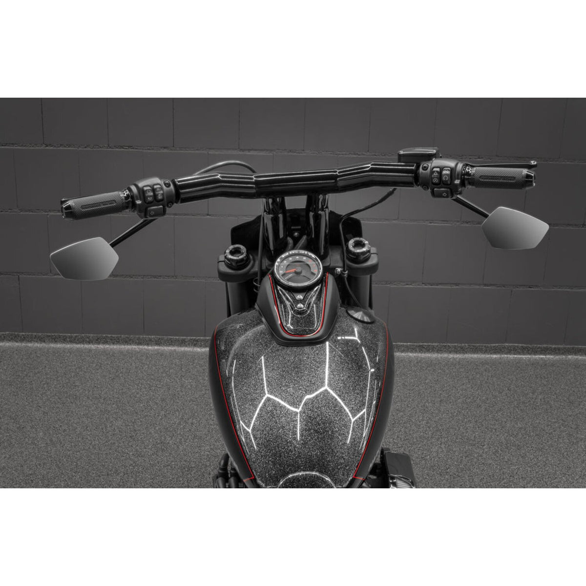 Killer Custom 'Back Saver' Raked T-Bar Mega handlebar 10"