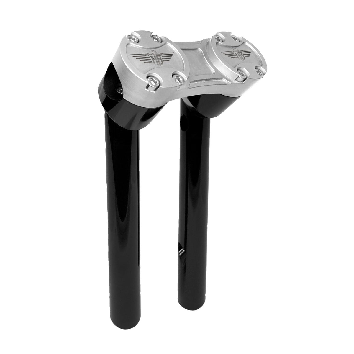 HeinzBikes Clubstyle pullback risers 6" - Black/Silver
