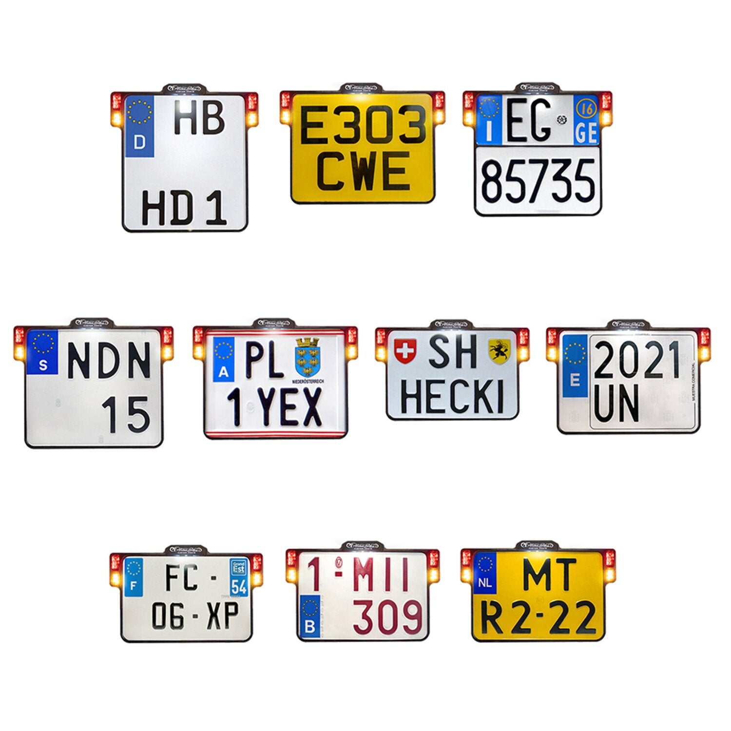 HeinzBikes All-Inn 2.0 license plate bracket with taillight